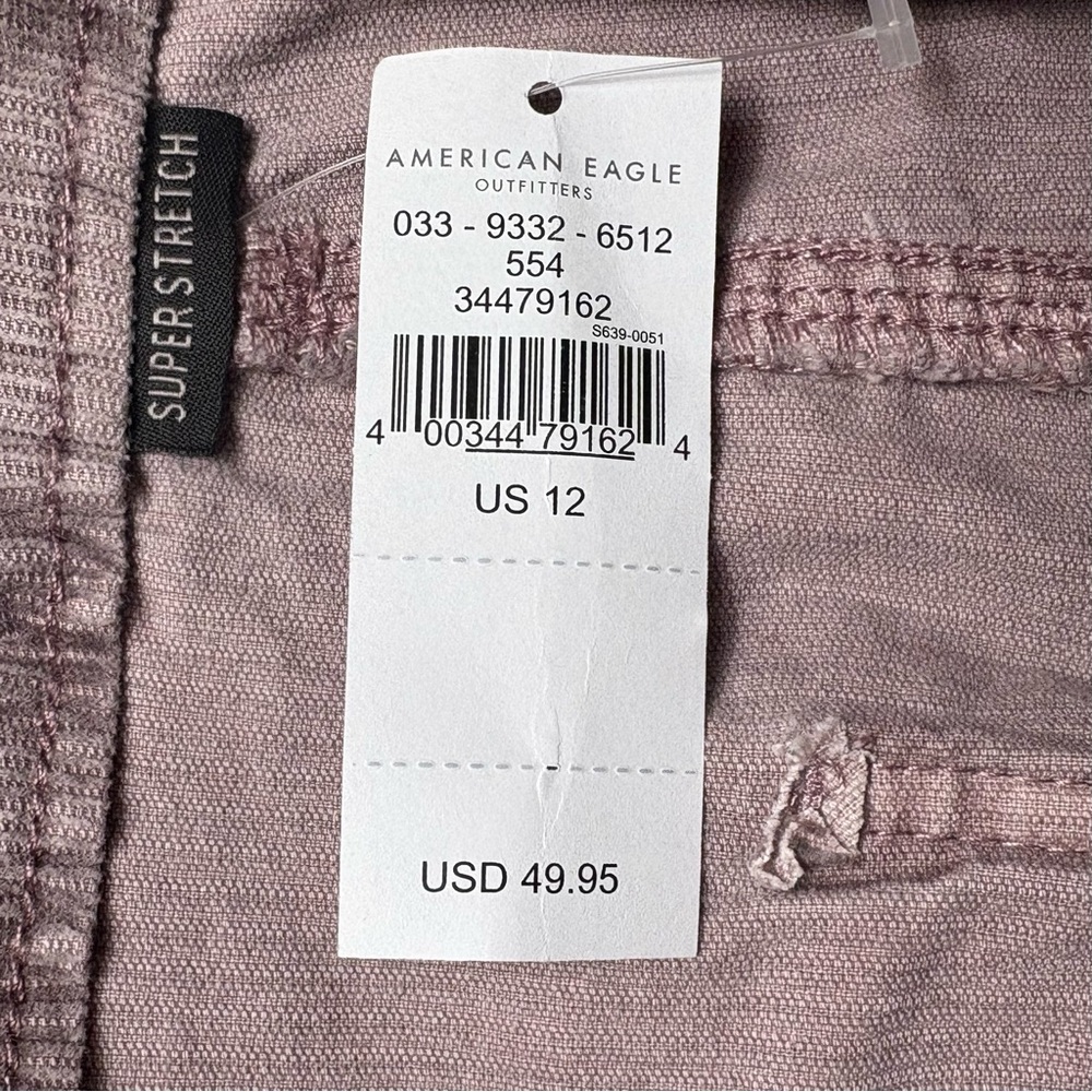 NWT American Eagle Lavender Corduroy Super Hi-Rise A-Line Mini Skirt Size 12/31 - Picture 11 of 11